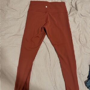 Lululemon Athletica Rust Leggings
